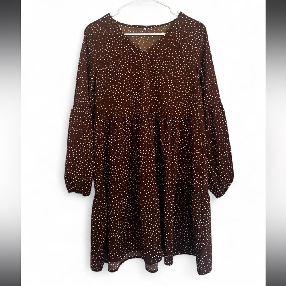 Brown Polka Dot Dress